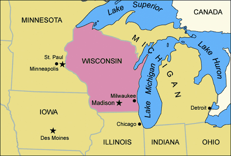 time zone wisconsin usa